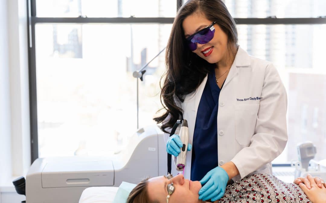 laser skin treatment being performed in new york