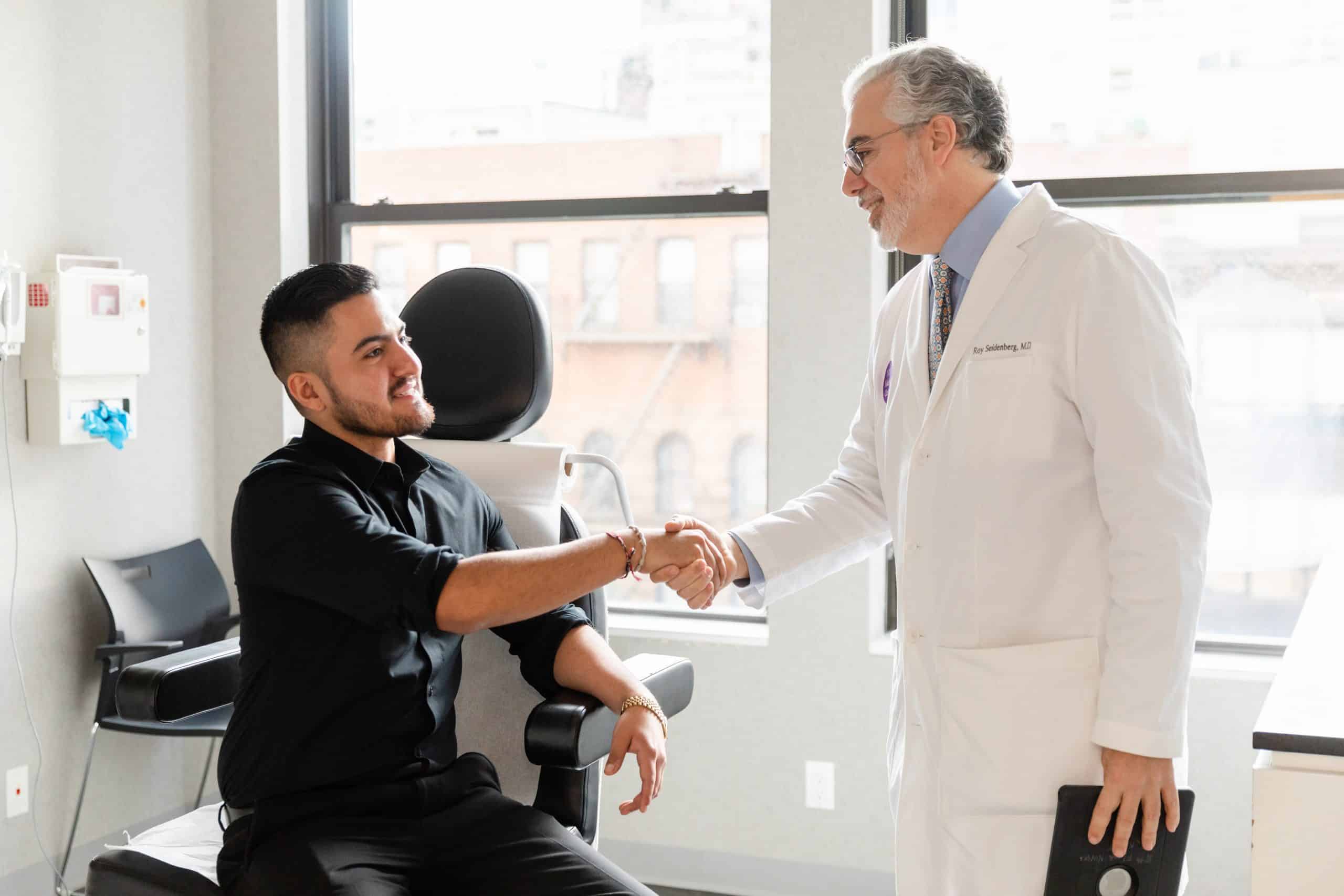 laser hair removal for a male patient