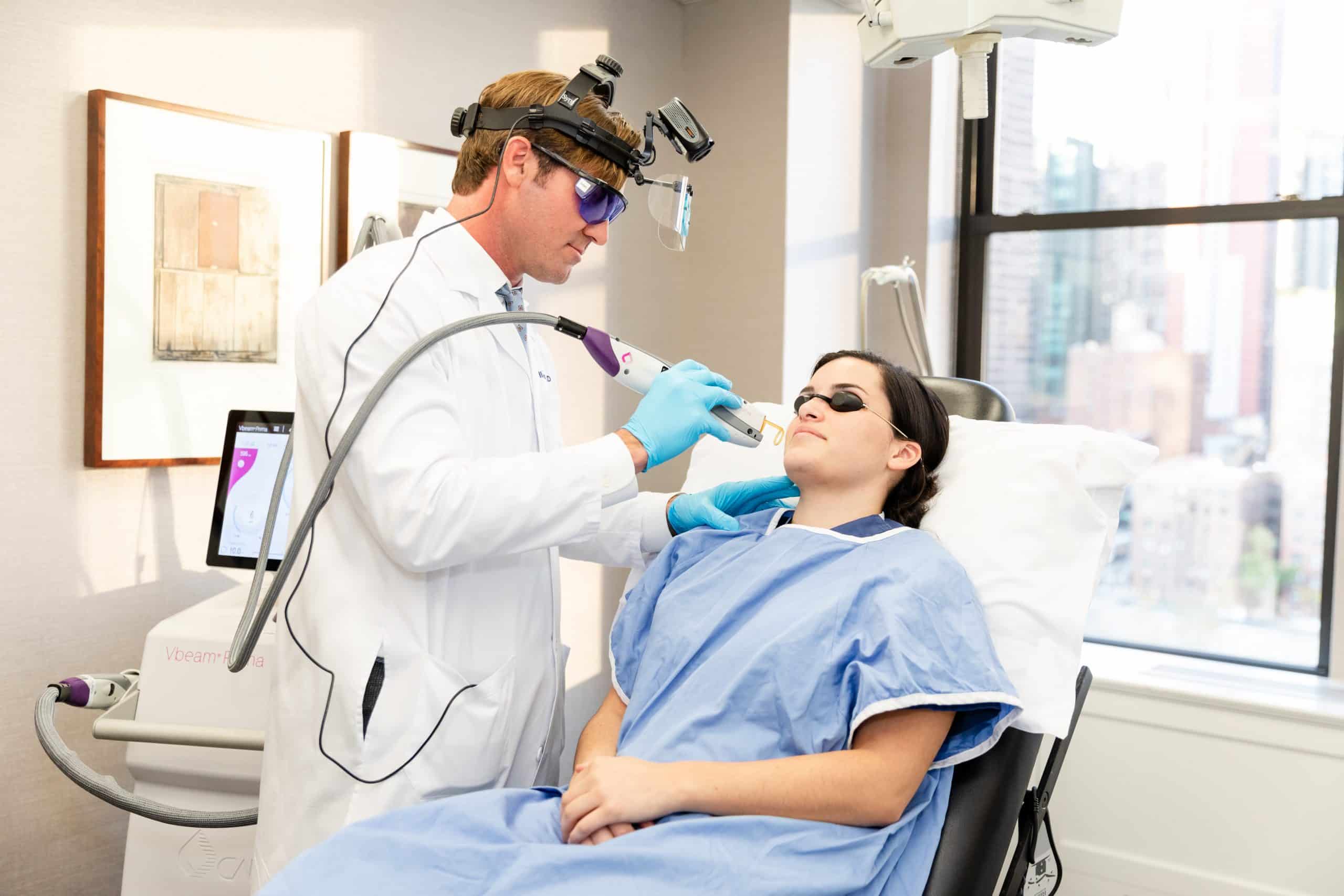 LSSCNY Dr Weiss Vbeam Treatment on Female Patient New York NY LSSCNY Dr Weiss Vbeam Treatment on Female Patient New York NY