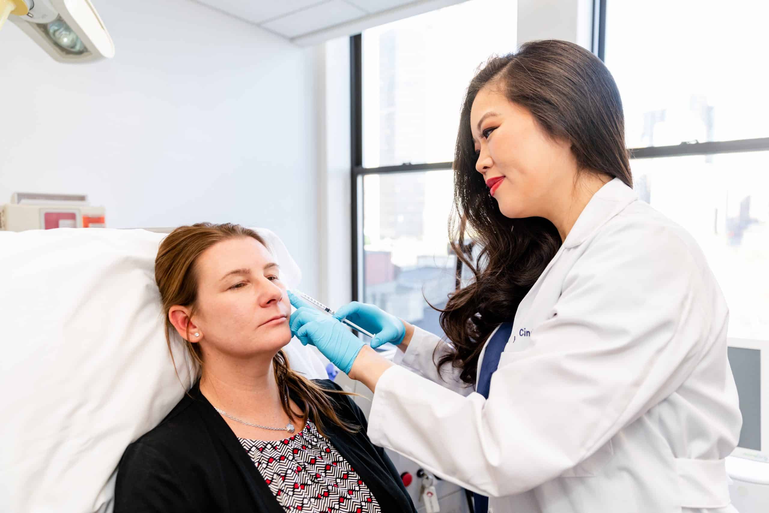 doctor performing radiesse injections in new york