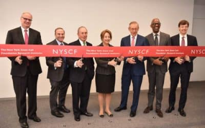 Roy G. Geronemus, M.D., and The New York Stem Cell Foundation cut ribbon on the official opening of its new state-of- the-art Research institute and headquarters in Manhattan.