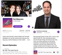 Robert Anolik, M.D., featured on a recent Fat Mascara Podcast!