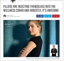 Robert Anolik, M.D., featured in Well + Good: Ditching the Stigma About Dermal Fillers and Botox