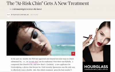 Yoon-Soo Cindy Bae, M.D., featured in ELLE magazine, Kybella vs Coolmini.