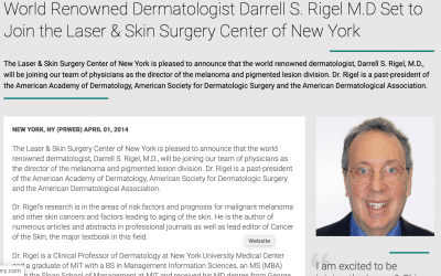 Laser & Skin Surgery Center of New York welcomes, Darrell S. Rigel, M.D.