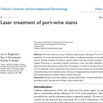 Our physicians have a new publication in Clinical, Cosmetic and Investigational Dermatology.