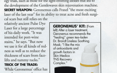 Elle magazine featuring Dr. Roy Geronemus