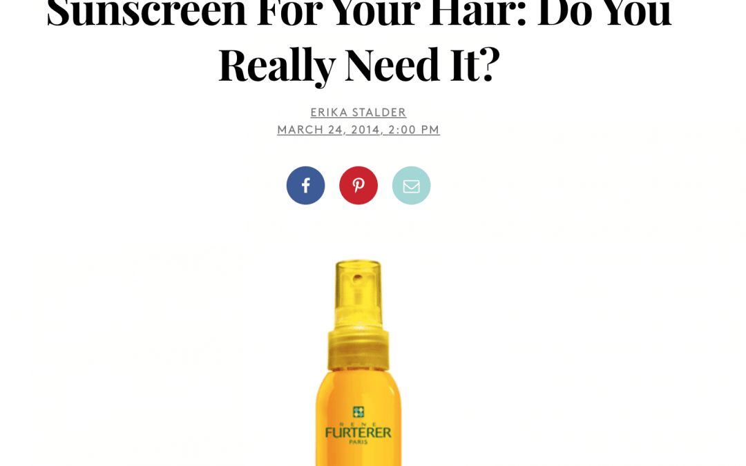 sunscreen for hair article in new york