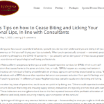 Quit Biting and Licking Your Lips, Roy Seidenberg M.D., featured on Luxsensa Spa website