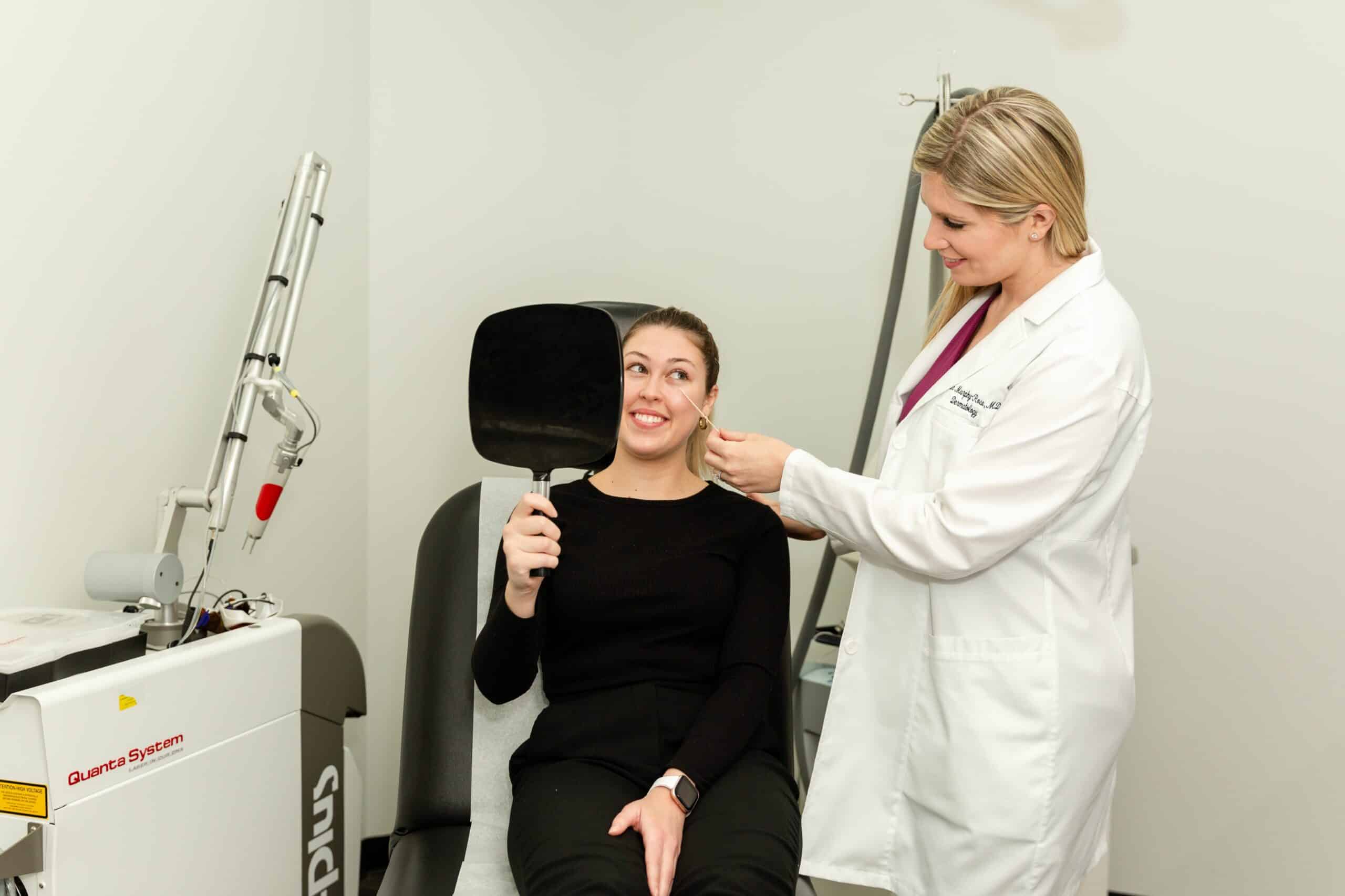plastic surgery for millennials-NY-NY dermatologist in New York consulting with a patient about plastic surgery for millennials