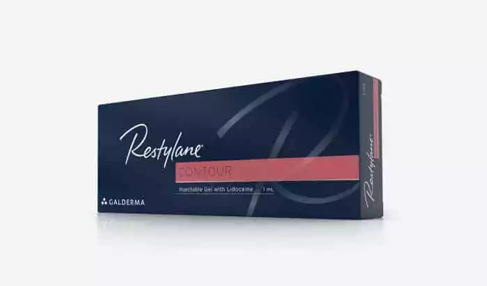 cheek contouring filler-NYC-NY box of Restylane Contour dermal filler for volume restoration and cheek contouring in NY