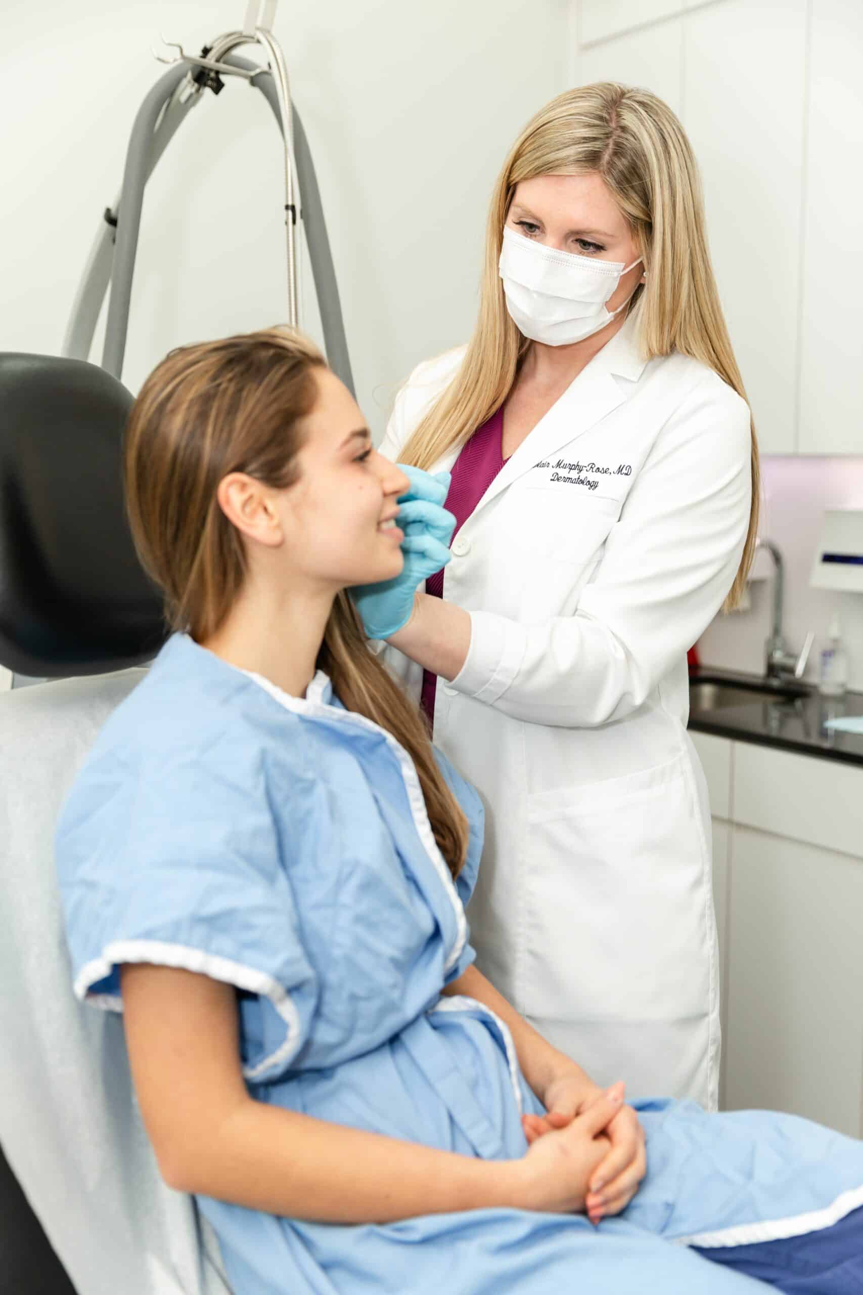 dermatologist consulting with a patient in NY, NY