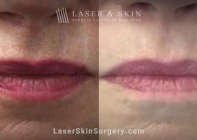 Fraxel Repair treatments for hypopigmented scar near lip